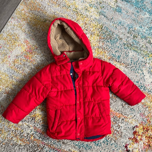 GAP Other - Gap kids 3T Red Hooded Puffer Jacket